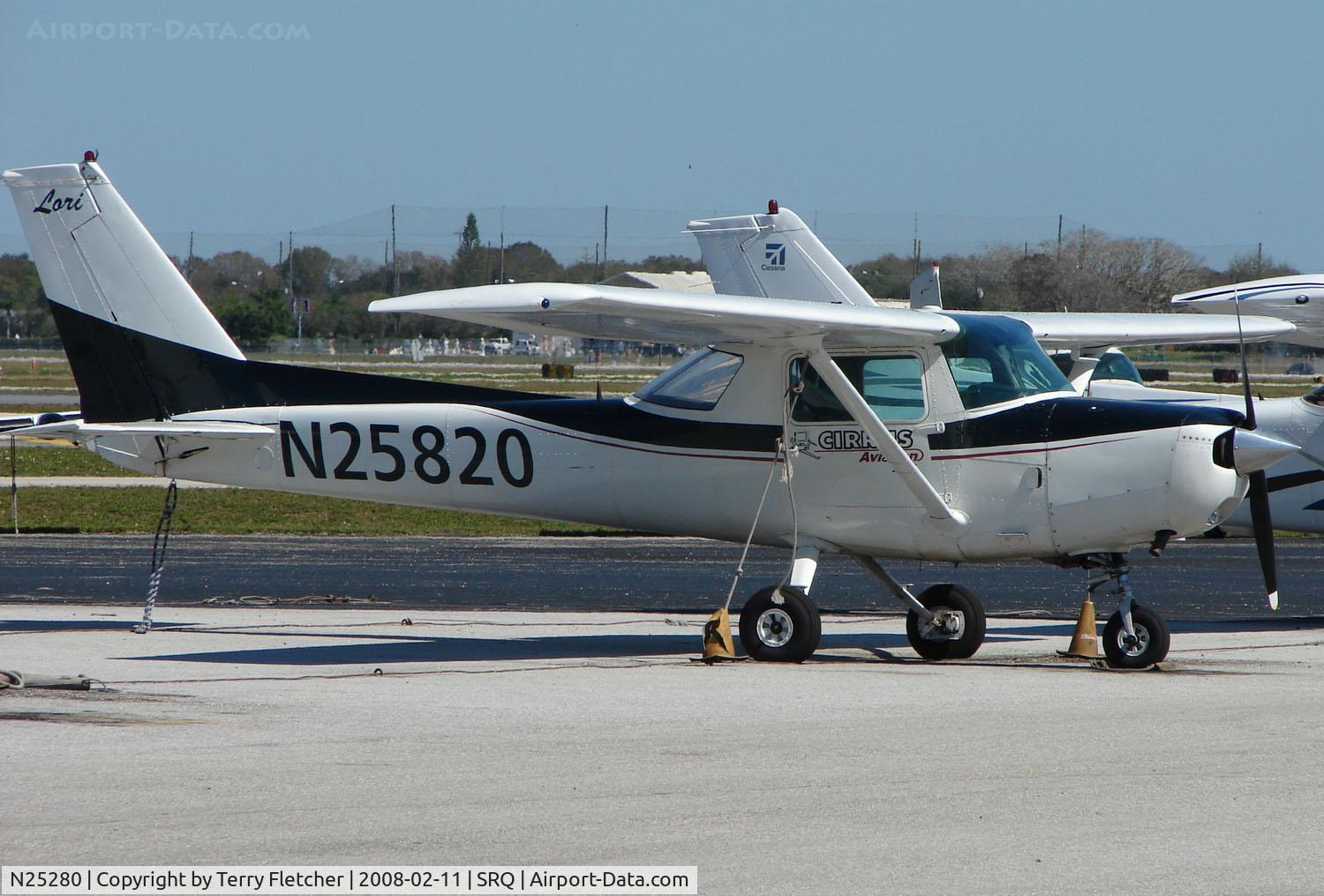 N25280, 1977 Cessna 152 C/N 15280568, Part of the busy Sarasota Bradenton GA scene