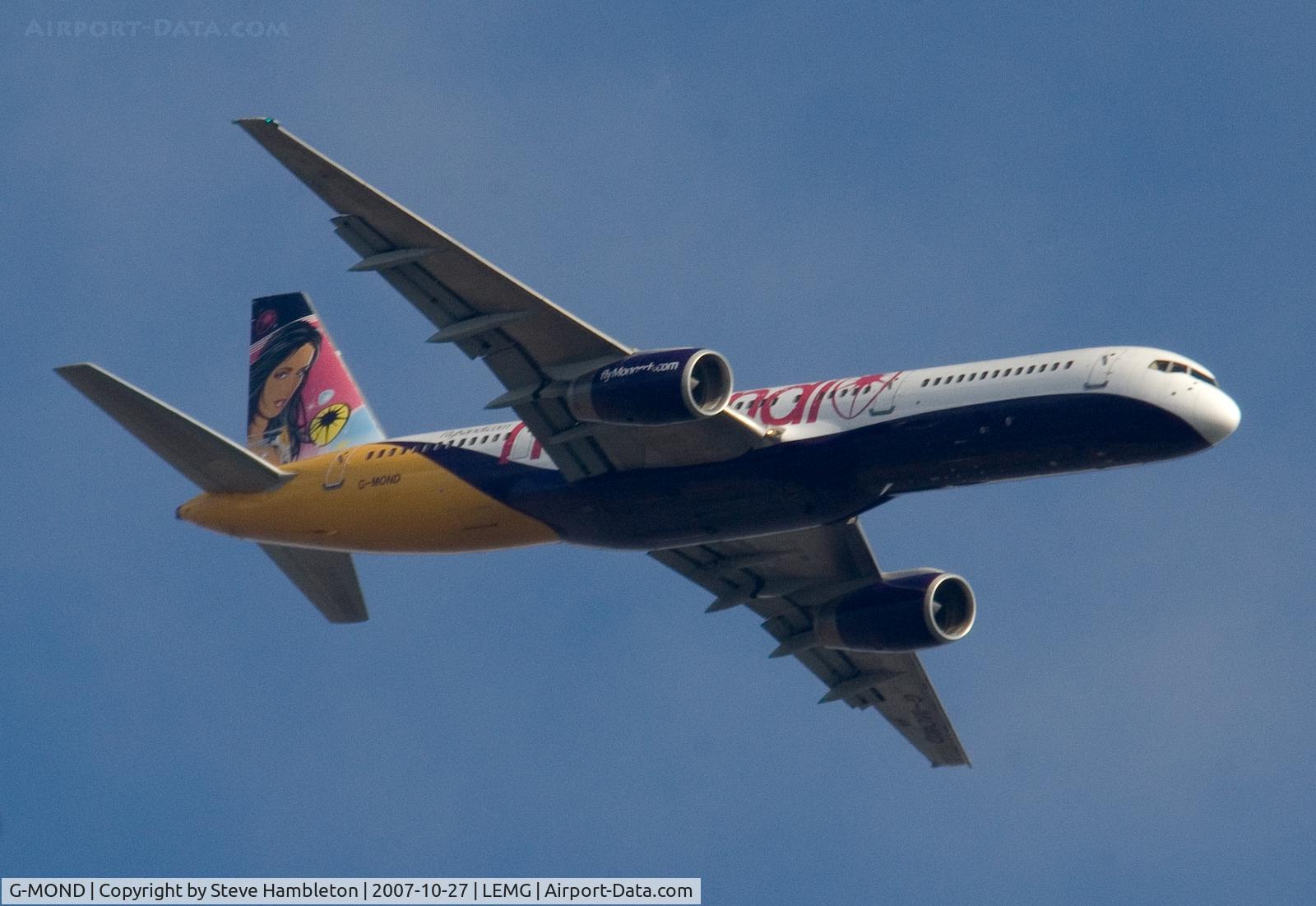 G-MOND, 1983 Boeing 757-2T7 C/N 22960, On approach - 11 miles out from Malaga