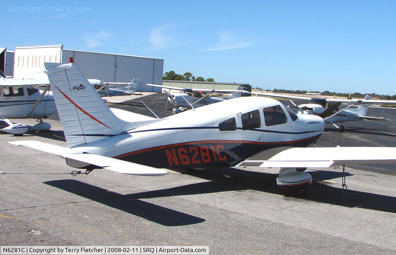 N6281C, 1978 Piper PA-28-161 C/N 28-7816403, Part of the busy Sarasota Bradenton GA scene