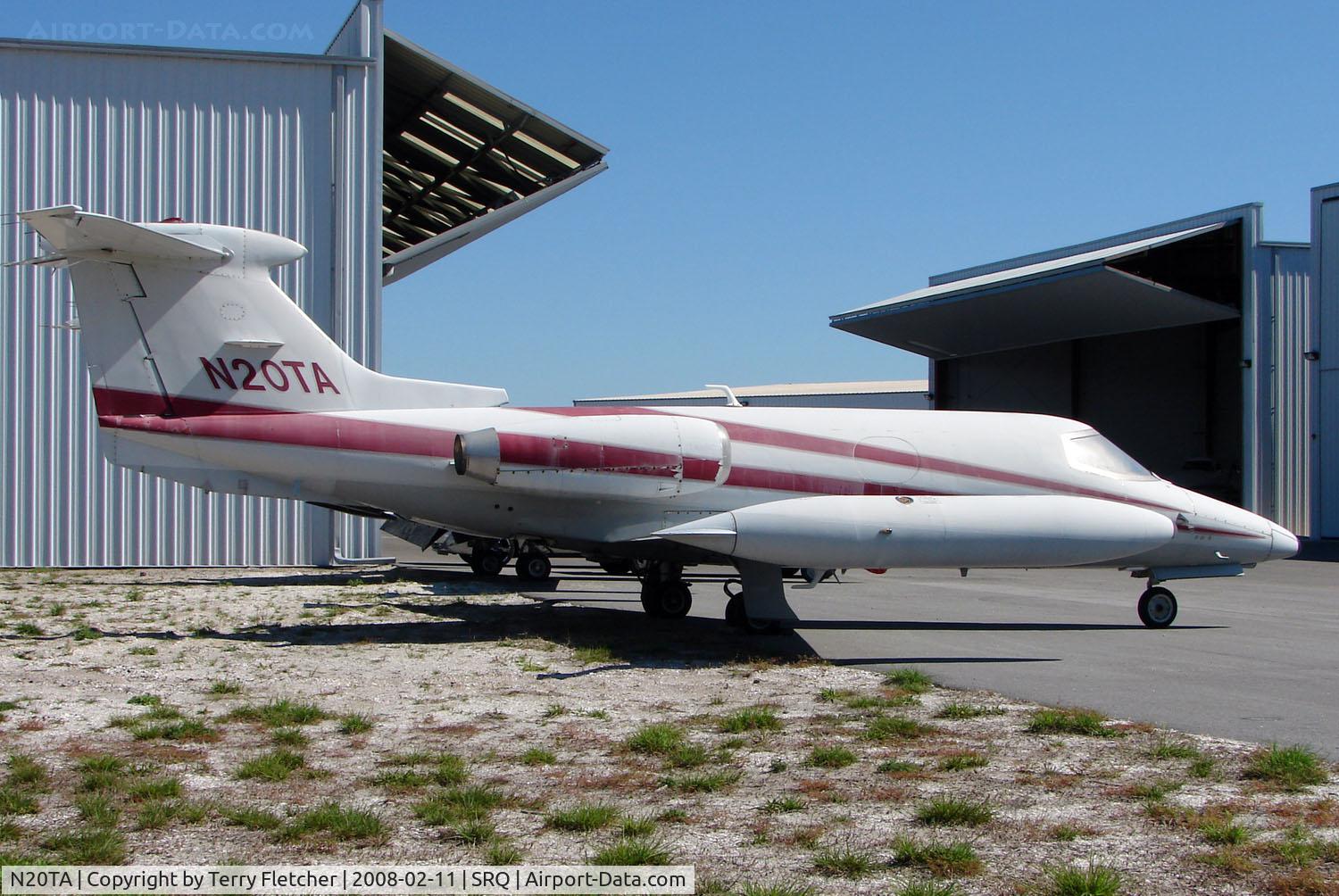N20TA, 1965 Learjet 23 C/N 23-062, Lear 23 at Sarasota in Feb 2008