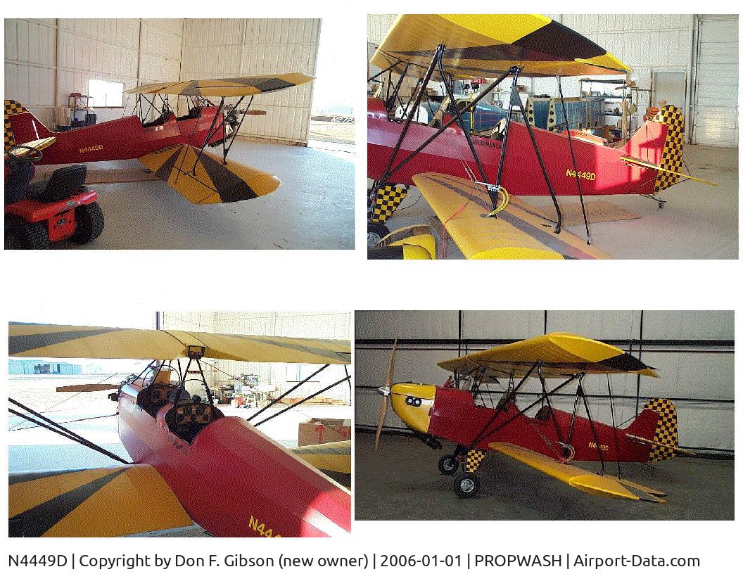 N4449D, 2002 Fisher Classic C/N C0122, Fisher Classic biplane homebuilt