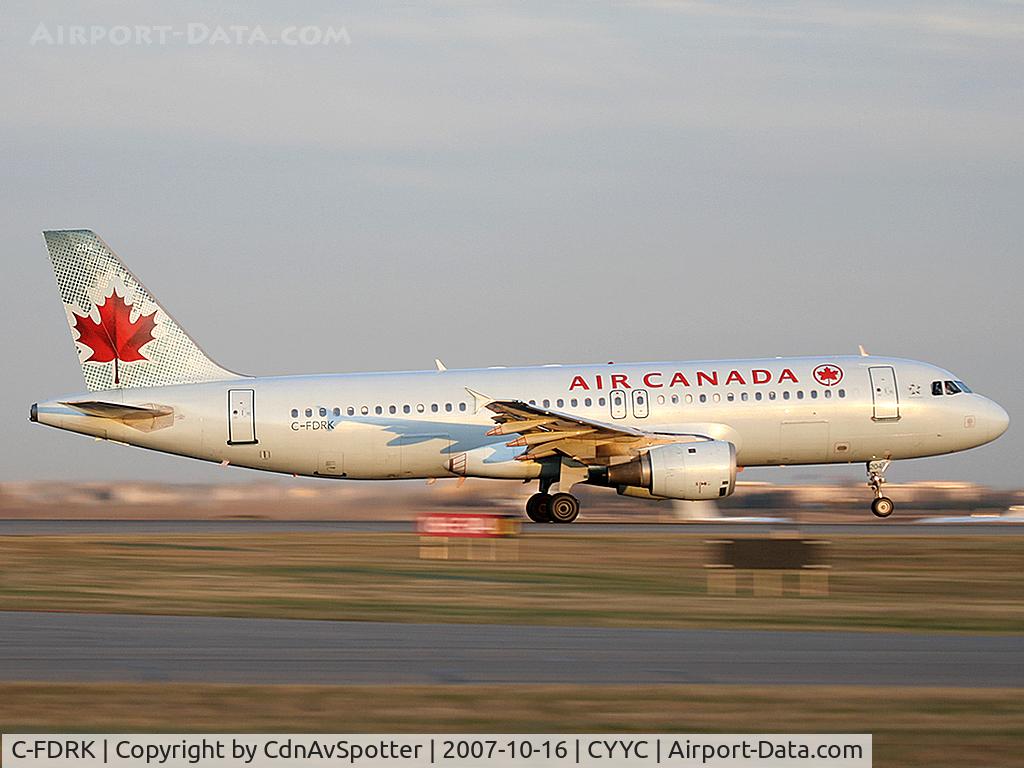 C-FDRK, 1990 Airbus A320-211 C/N 084, Rotating off Rwy 16