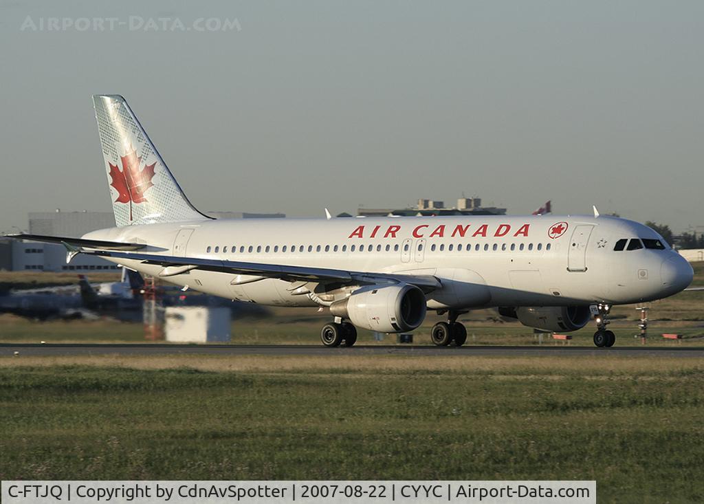 C-FTJQ, 1991 Airbus A320-211 C/N 242, On the takeoff roll on Rwy 28