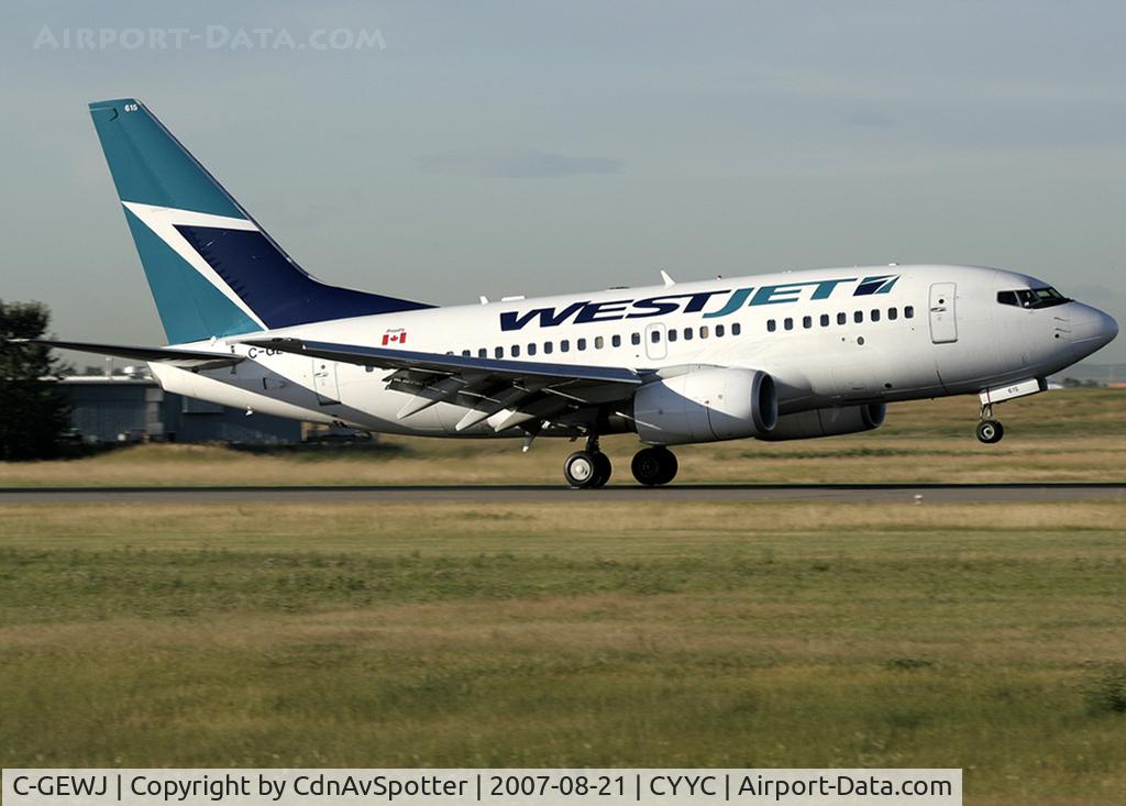 C-GEWJ, 2006 Boeing 737-6CT C/N 35571, Landing on Rwy 28 in the early morning light