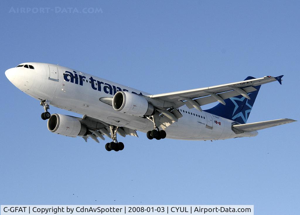 C-GFAT, 1990 Airbus A310-304 C/N 545, On final for Rwy 24R