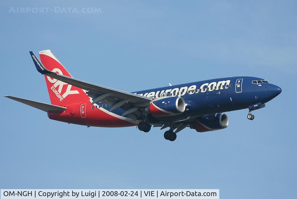 OM-NGH, 2007 Boeing 737-76N C/N 34754, Sky Europe 737-700