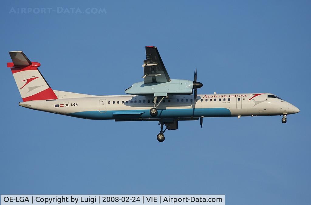 OE-LGA, 1999 De Havilland Canada DHC-8-402Q Dash 8 C/N 4014, Austrian Arrows DashQ8-400