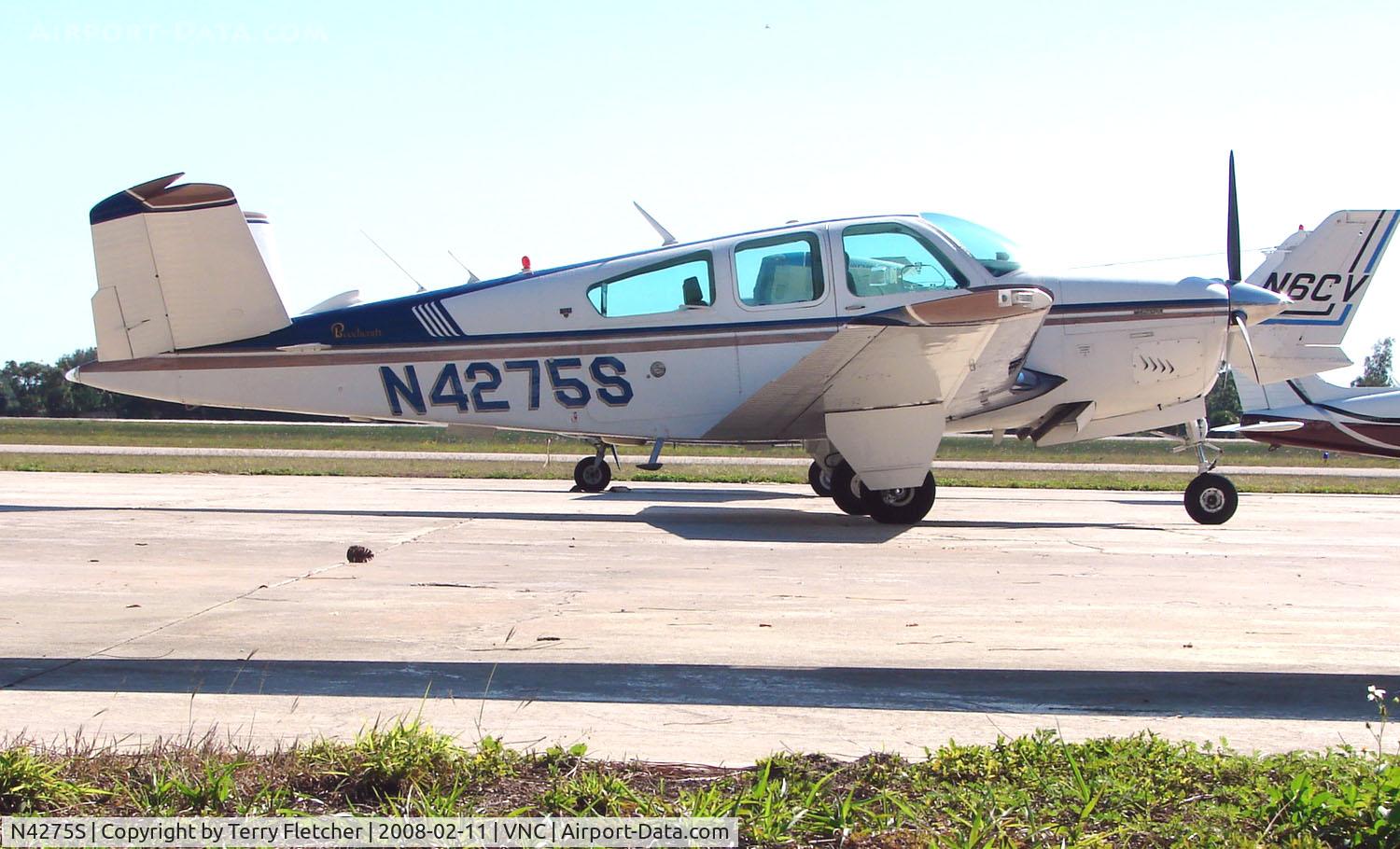 N4275S, 1977 Beech V35B Bonanza C/N D-9961, Part of the Venice Municipal General Aviation scene