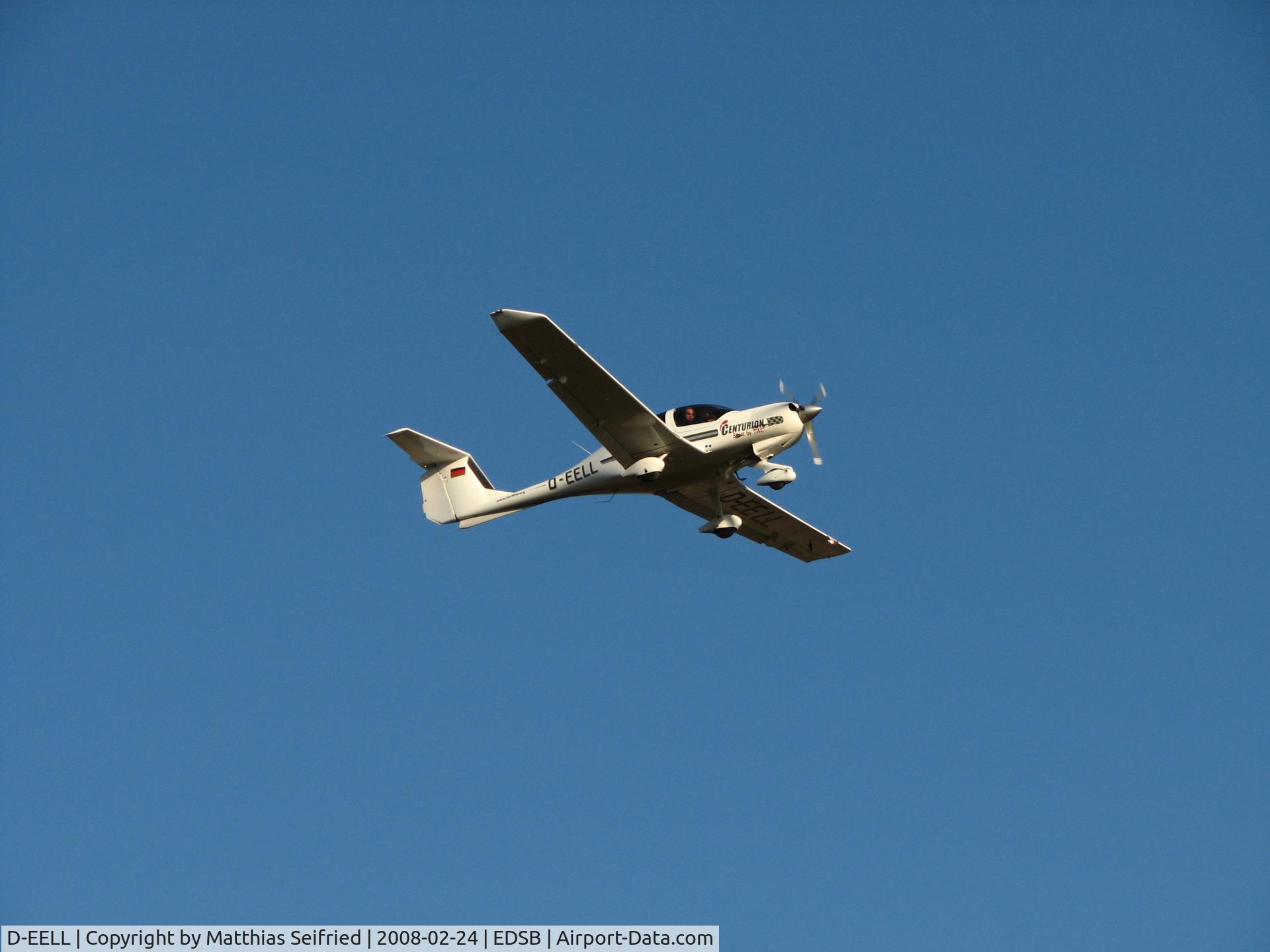 D-EELL, Diamond DA-40TDI Diamond Star C/N D4.118, D-EELL on final Runway 21 in the afternoon sun