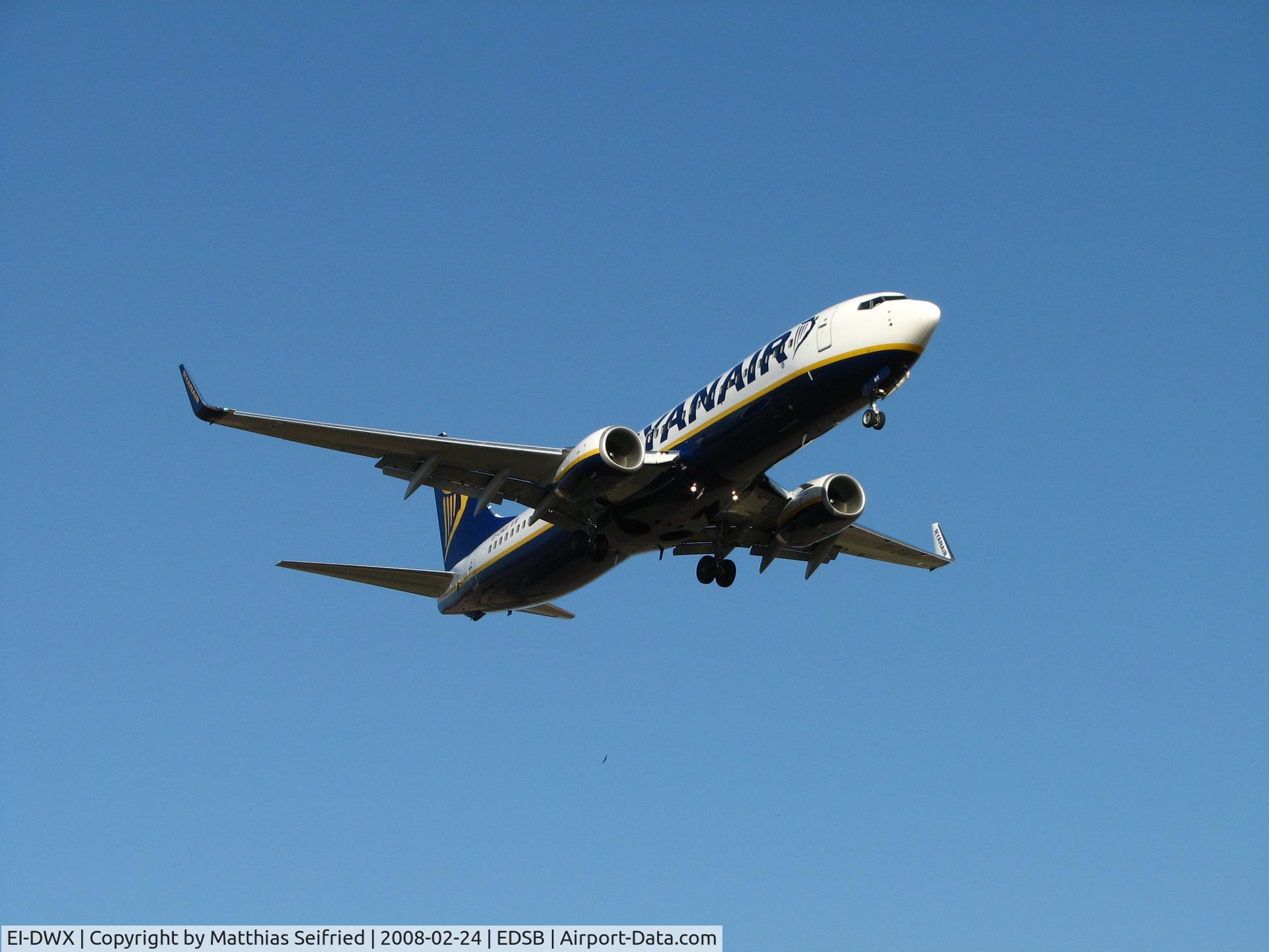 EI-DWX, 2008 Boeing 737-8AS C/N 33630, New Boeing 738 for RYR