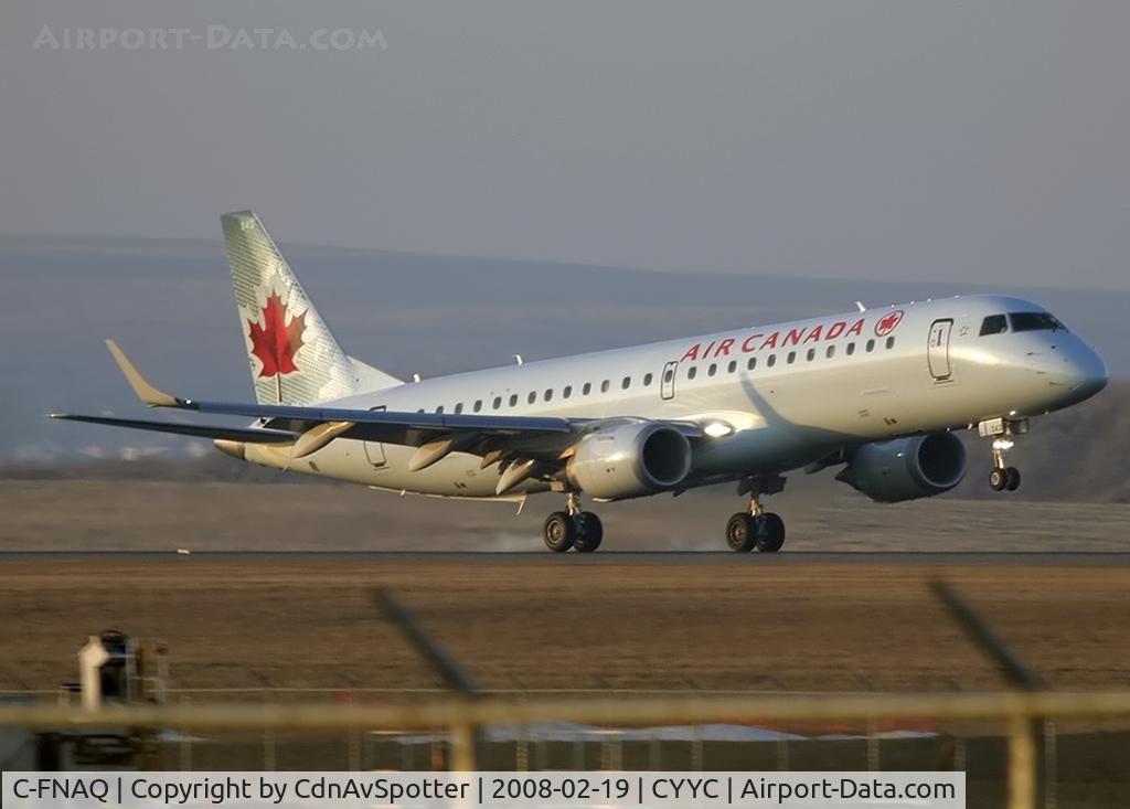 C-FNAQ, 2008 Embraer 190AR (ERJ-190-100IGW) C/N 19000146, Air Canada Embraer 190 in a nice sunset landing on Rwy 10