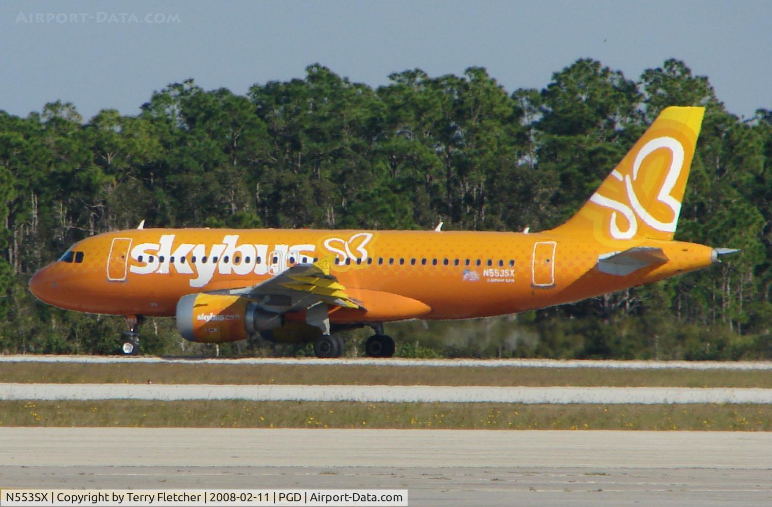 N553SX, 2007 Airbus A319-112 C/N 3171, Did not expect to see an Airliner when I visited Charlotte County