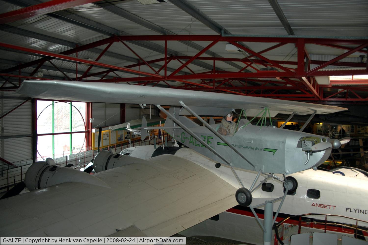 G-ALZE, 1951 Britten-Norman BN-1F Finibee C/N 1, BN-1F in the Sky Solent museum in Southampton, UK
