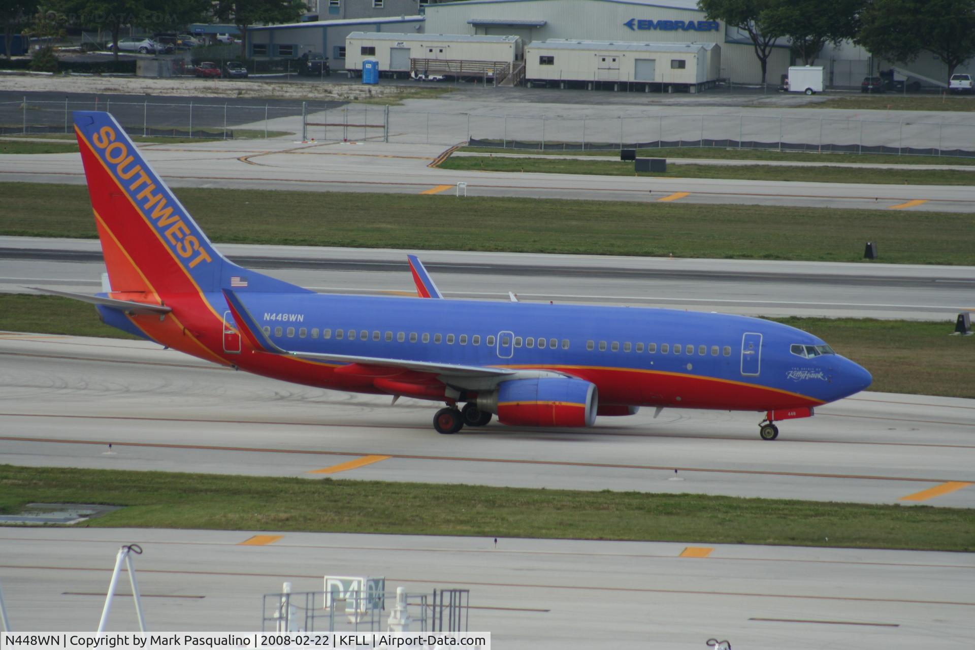 N448WN, 2003 Boeing 737-7H4 C/N 33721, Boeing 737-700