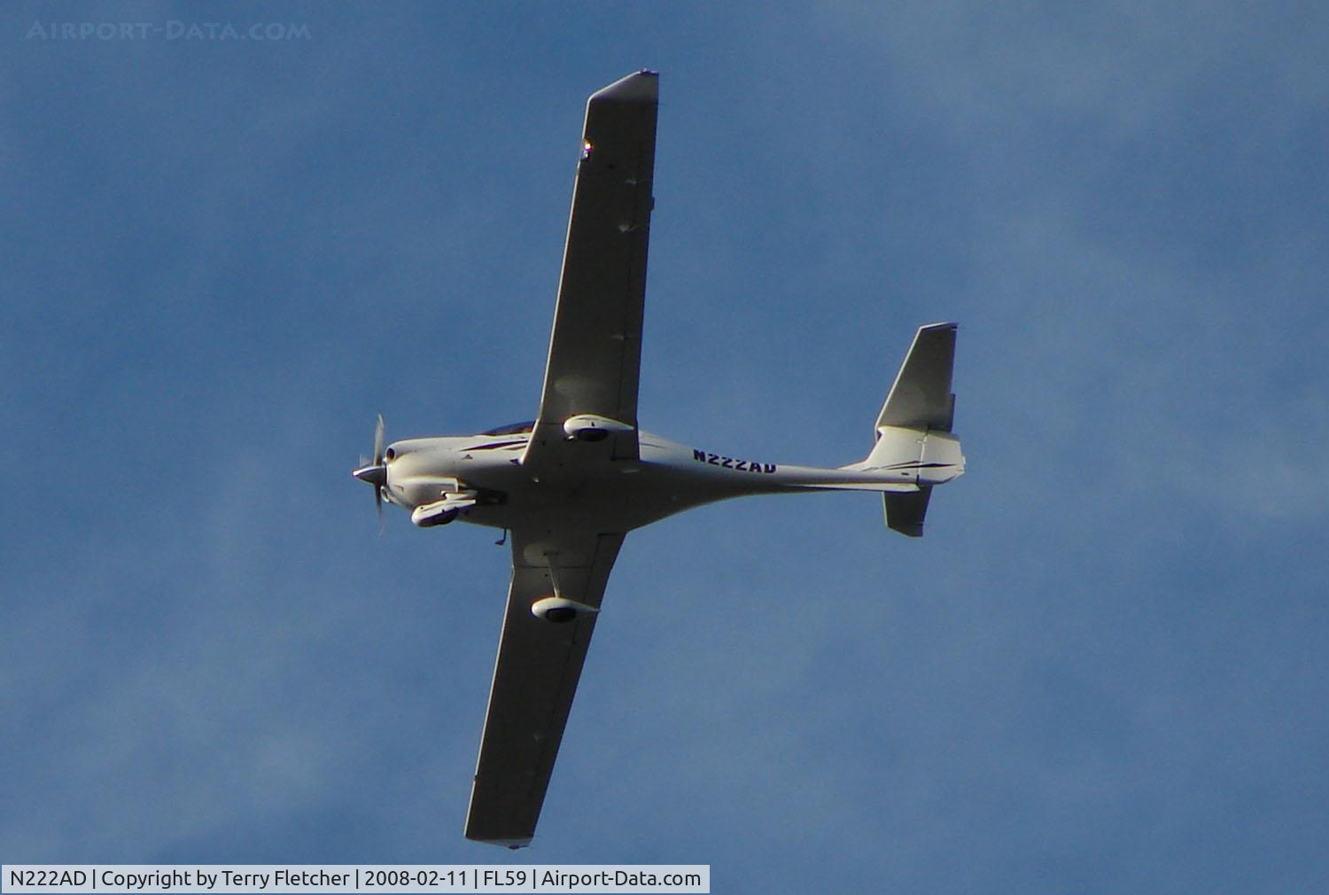 N222AD, 2006 Diamond DA-40 Diamond Star C/N 40.653, Diamond overflying Buckingham Field