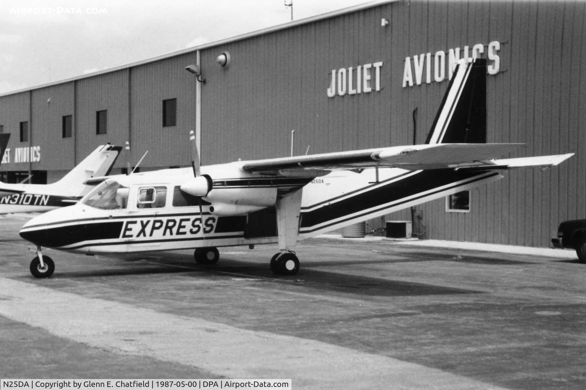 N25DA, 1969 Britten-Norman BN-2A-8 Islander C/N 65, Photo taken for aircraft recognition training.  Ex-N25DA, BN-2