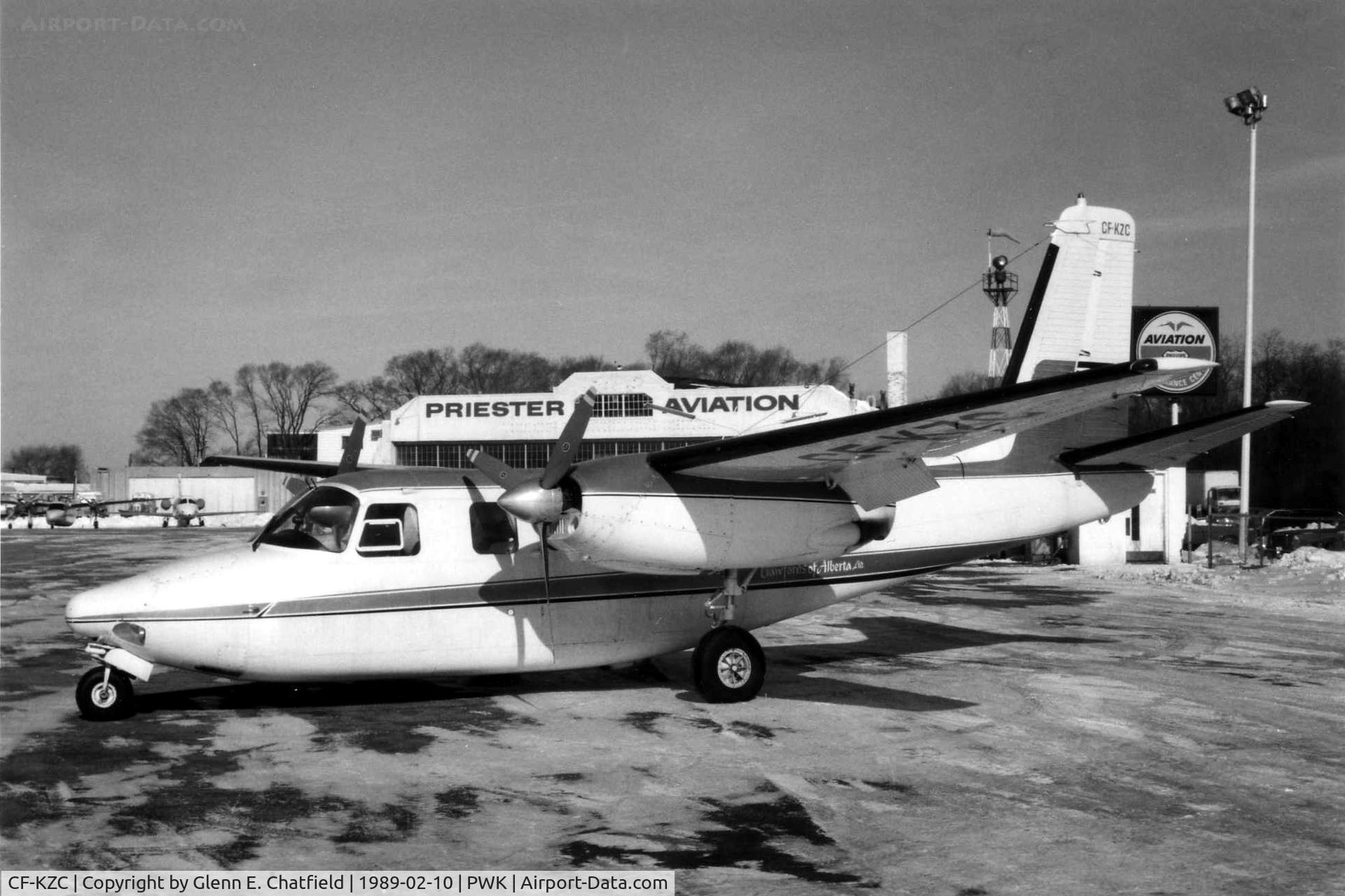 CF-KZC, Aero Commander 560 C/N Not found CF-KZC, Photo taken for aircraft recognition training.  Aero Commander 560