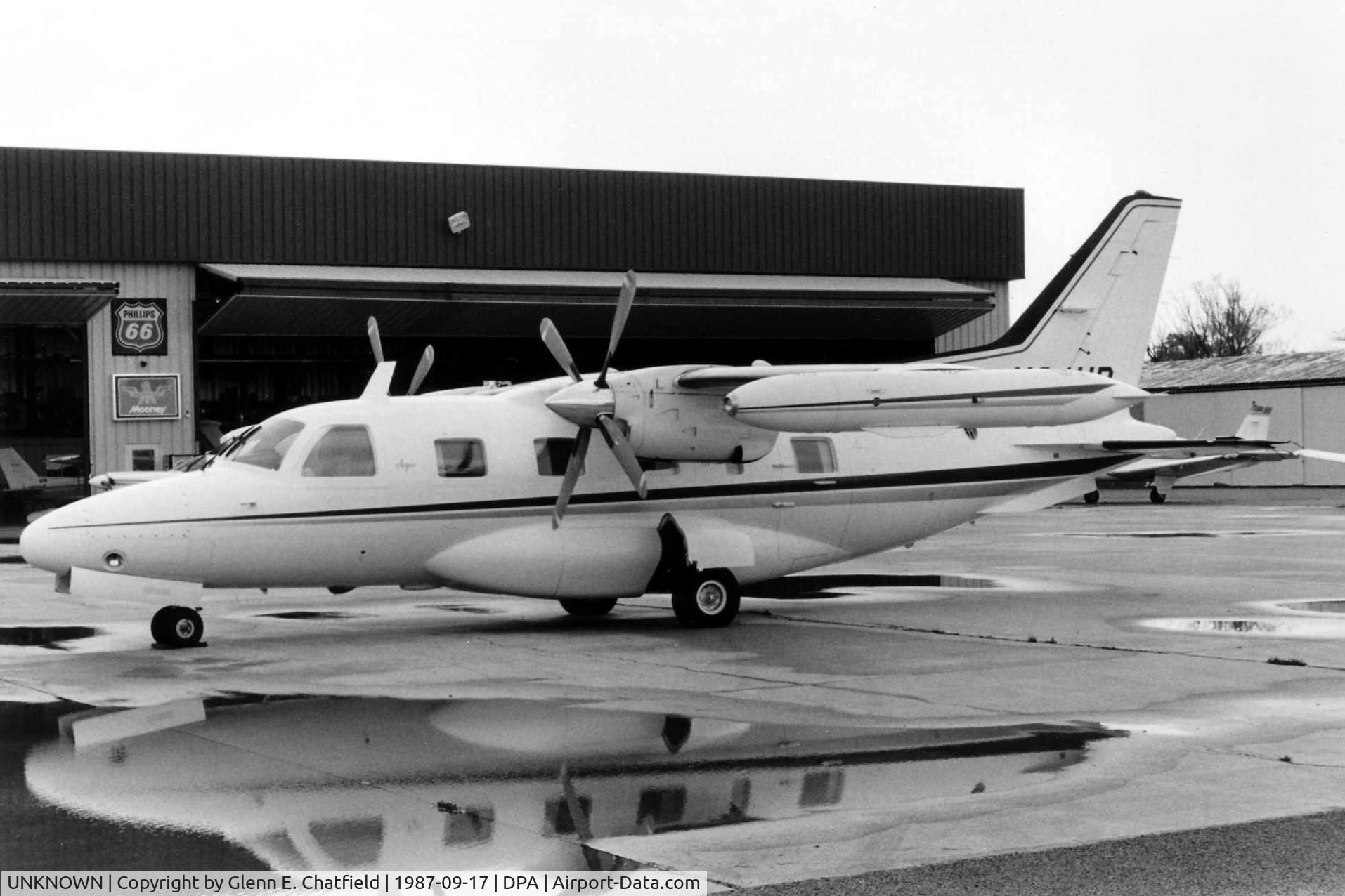 UNKNOWN, , Photo taken for aircraft recognition training.  Mitsubishi MU-2.