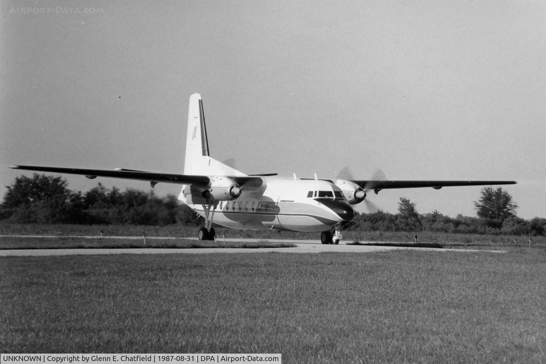 UNKNOWN, , Photo taken for aircraft recognition training.  F.27 taxiing for departure