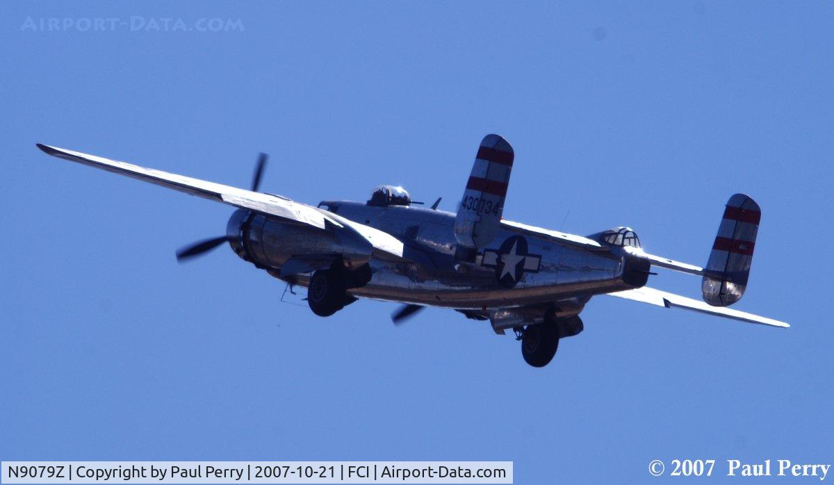 N9079Z, 1944 North American TB-25N Mitchell C/N 108-34009, Gear up, and showtime