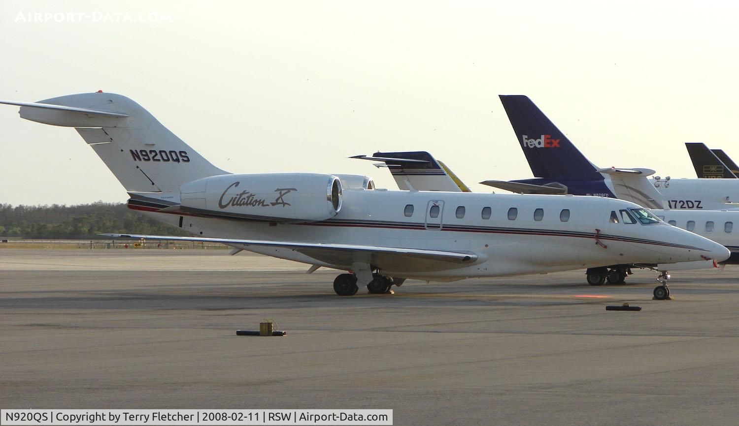 N920QS, 2000 Cessna 750 Citation X Citation X C/N 750-0120, Cessna 750 at Southwest Florida Int