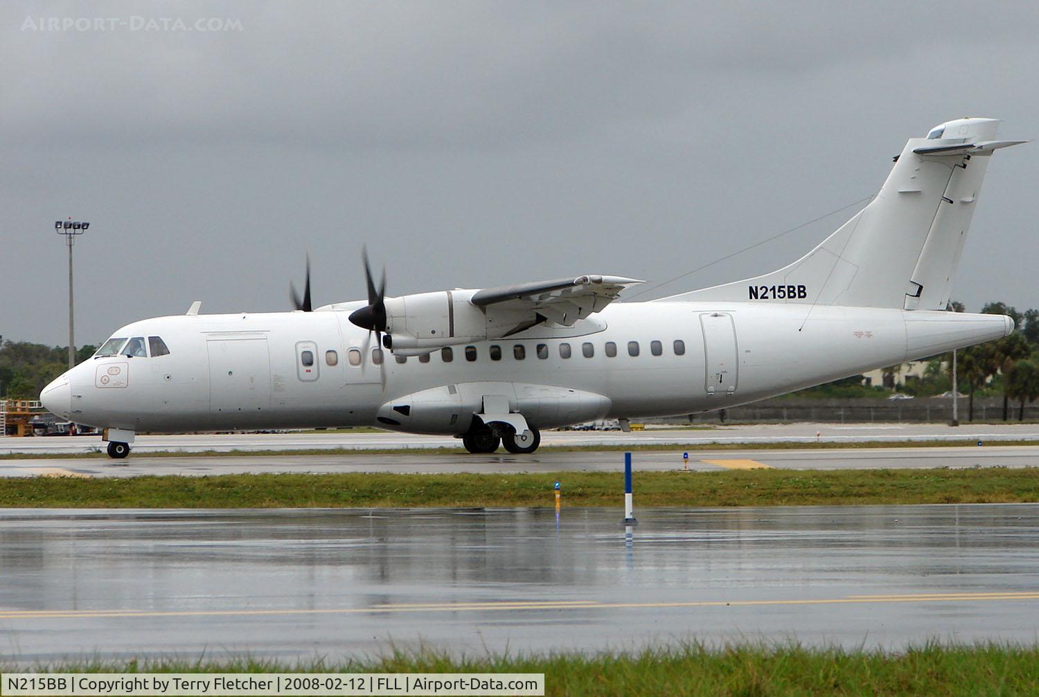 N215BB, 1993 ATR 42-320 C/N 358, One of 15 aircraft waiting in line for departure after storms temporarily closed depatures from Ft Lauderdale Int