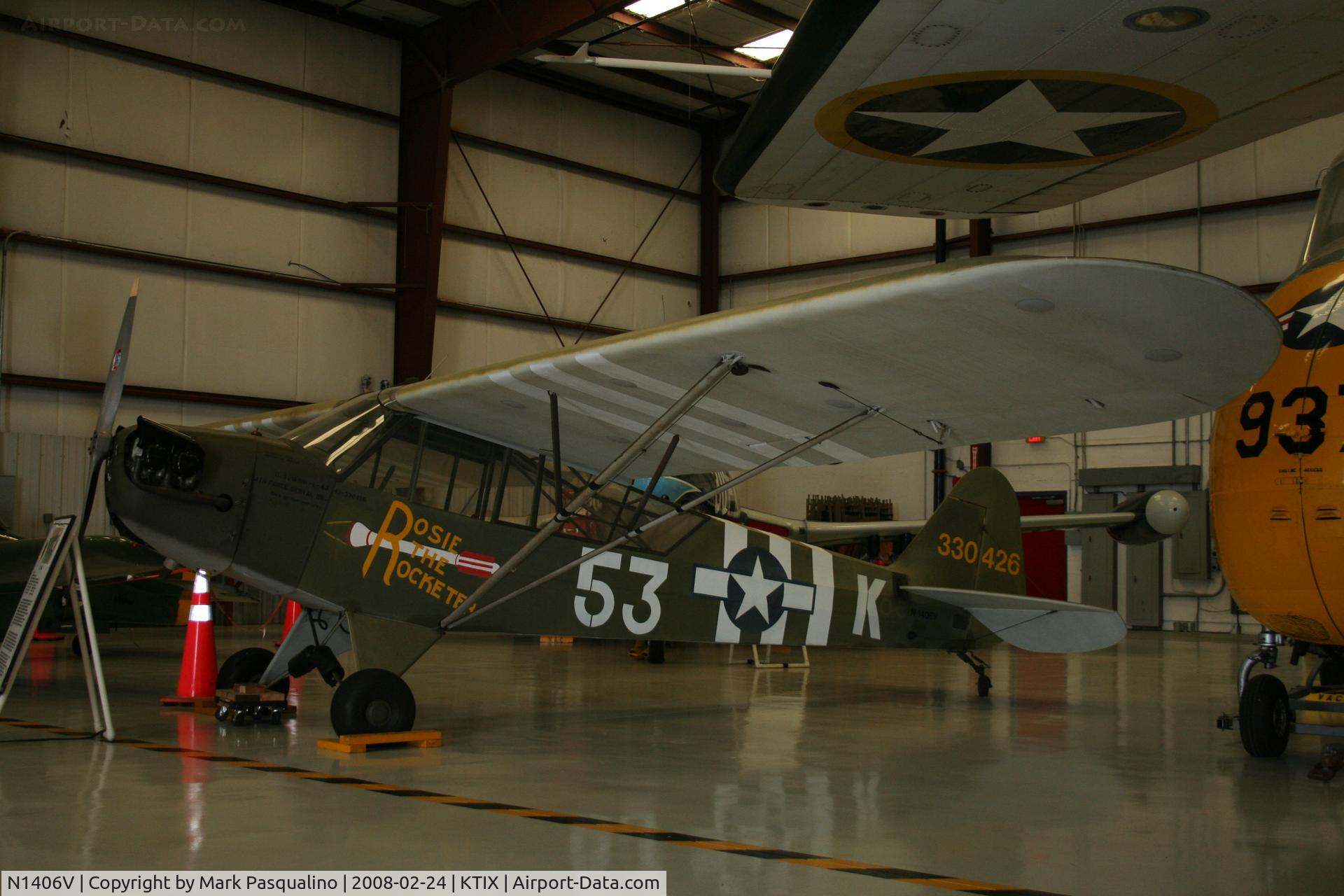 N1406V, 1944 Piper L-4J Grasshopper (J3C-65D) C/N 12891, Piper L-4J