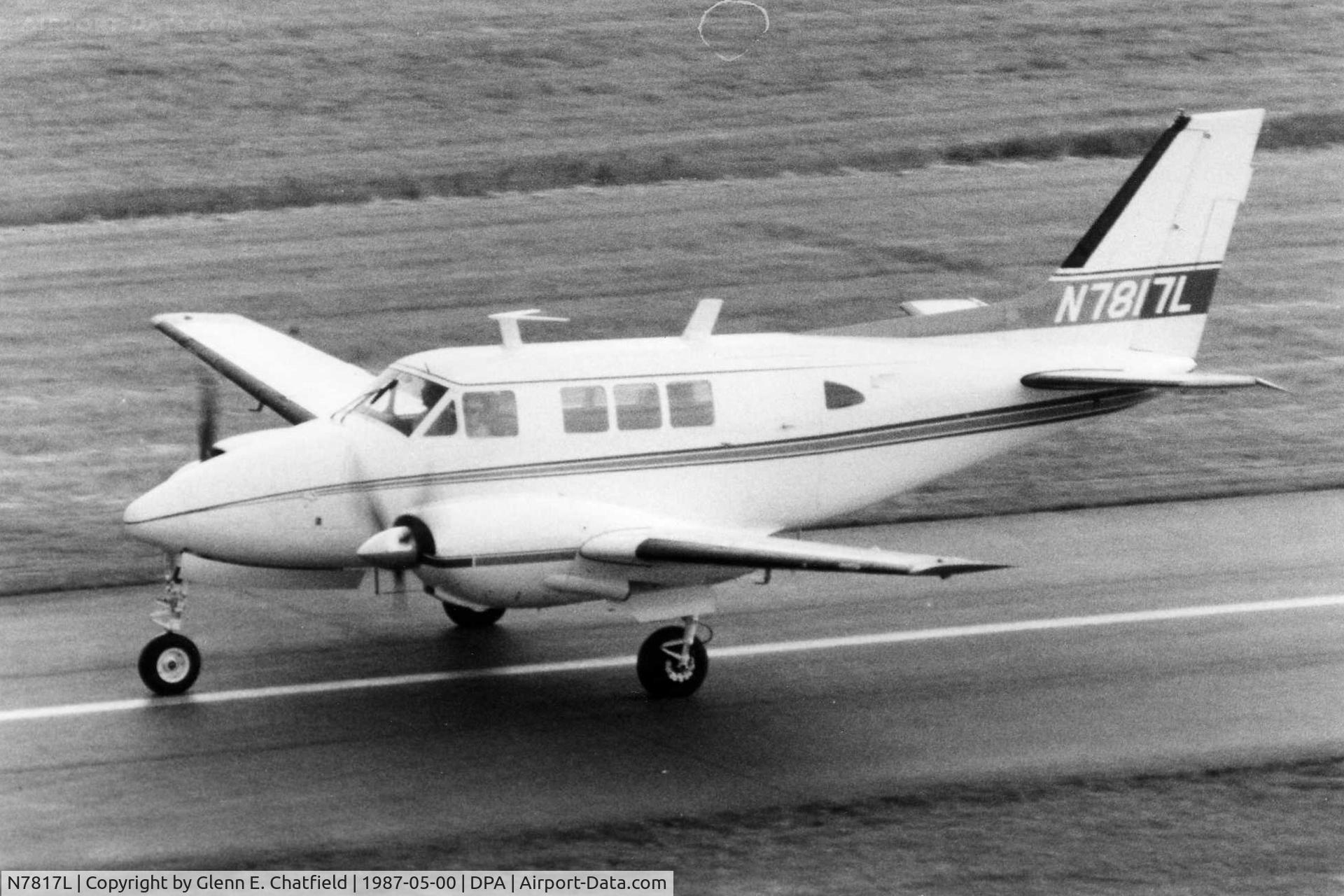 N7817L, 1967 Beech 65-B80 Queen Air C/N LD-340, Photo taken for aircraft recognition training.