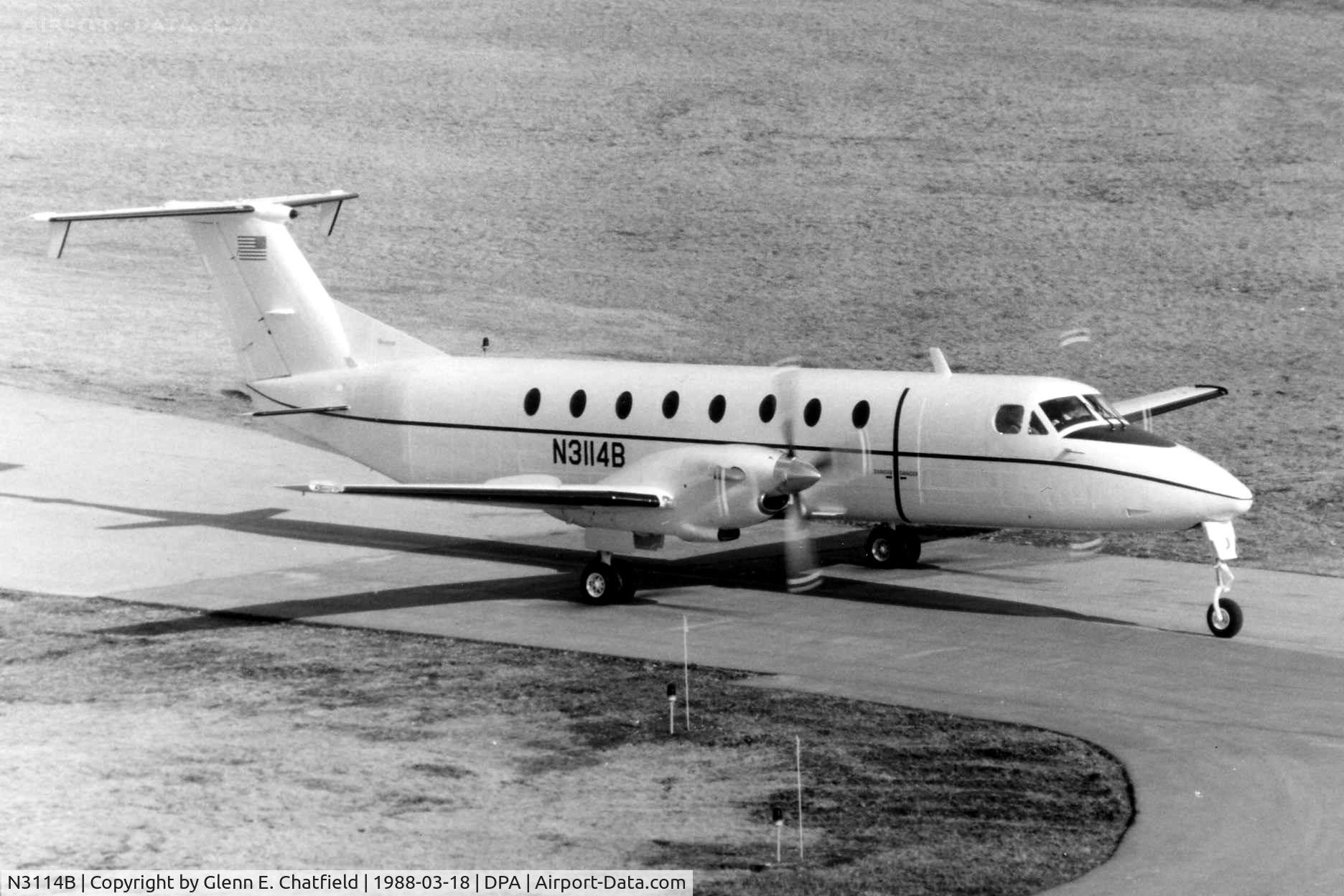 N3114B, 1987 Beech 1900C C/N UC-1, Photo taken for aircraft recognition training.  Ex-N3114B, Beech 1900