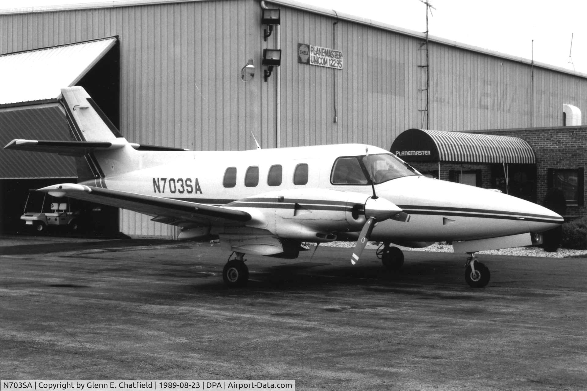 N703SA, 1979 Rockwell International 700 C/N 70031, Photo taken for aircraft recognition training.