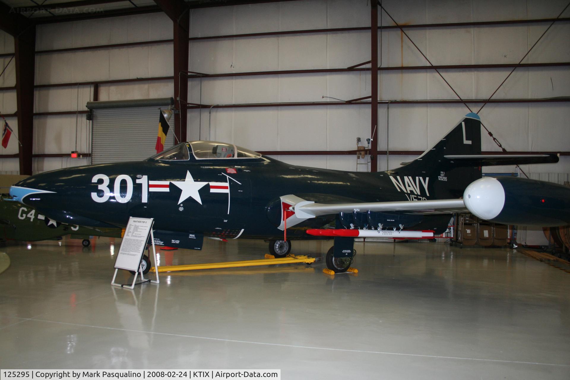 125295, Grumman F9F-5 Panther C/N Not found 125295, Grumman F9F-5