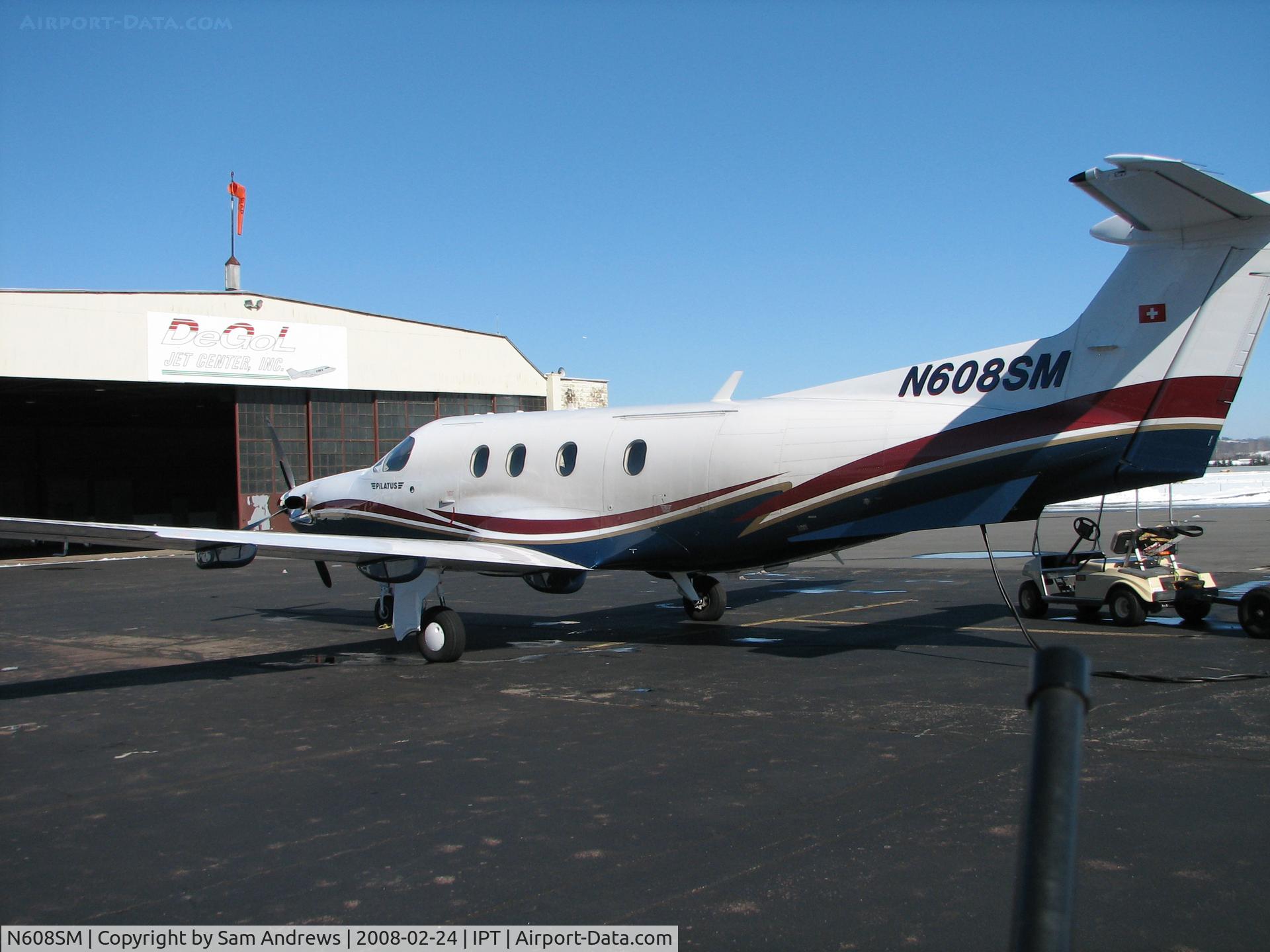 N608SM, 2006 Pilatus PC-12/47 C/N 734, Getting ready for a flight to Wilmington NC from Williamsport,PA