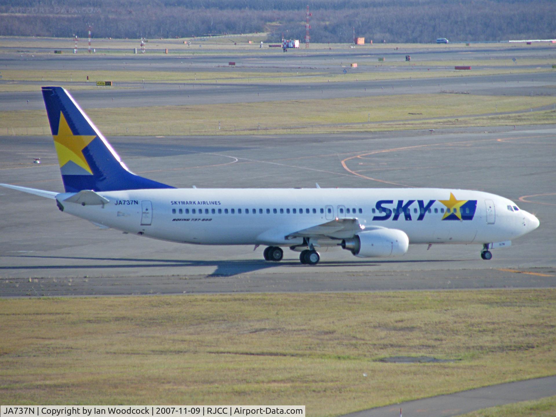 JA737N, 2007 Boeing 737-8HX C/N 36845, Boeing 737-8HX/Skymark Airlines/Chitose