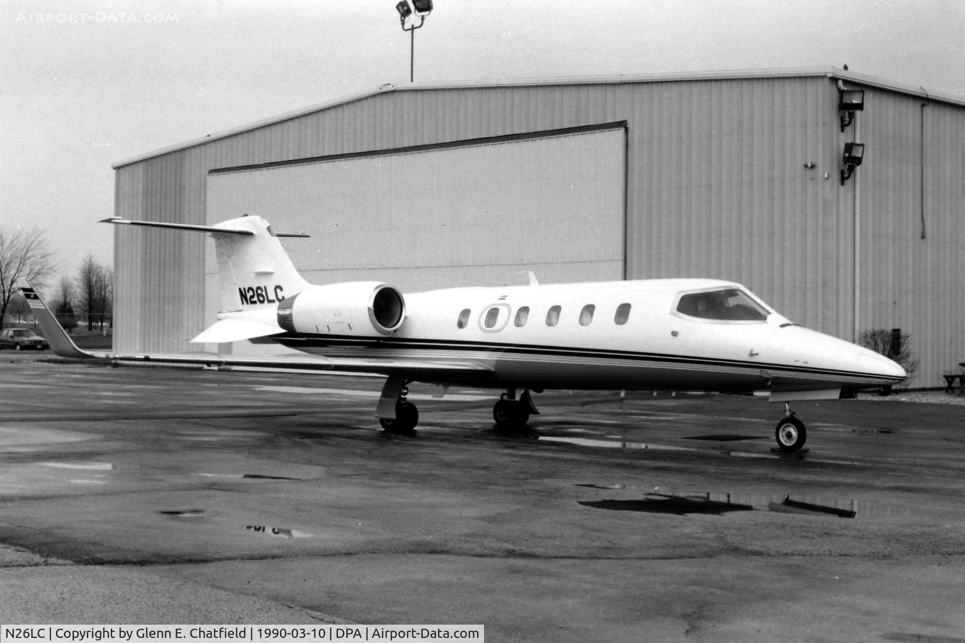 N26LC, 1988 Learjet 31 C/N 31-006, Photo taken for aircraft recognition training.  Ex-N26LC, Learjet 31