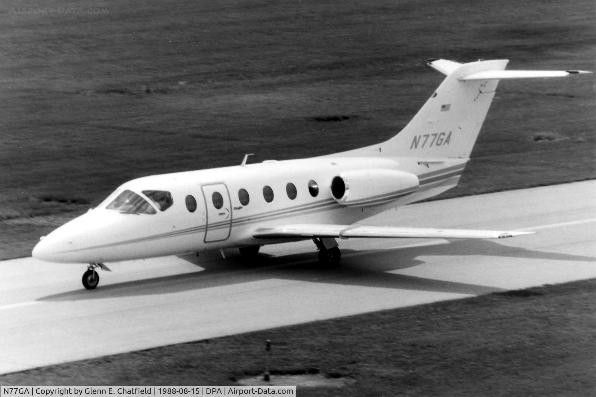 N77GA, 1985 Beech 400 Beechjet C/N RJ-05, Photo taken for aircraft recognition training.  