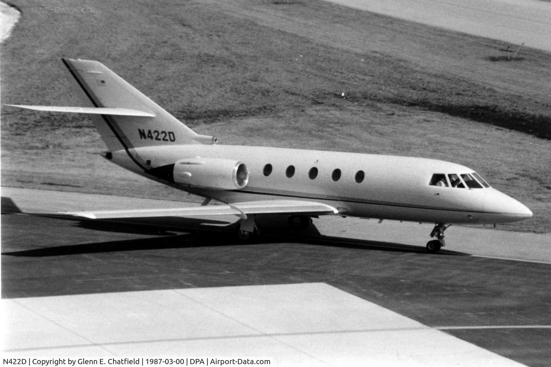 N422D, Dassault Falcon 20 C/N Not found N422D, Photo taken for aircraft recognition training.  Ex-N422D, Falcon 20