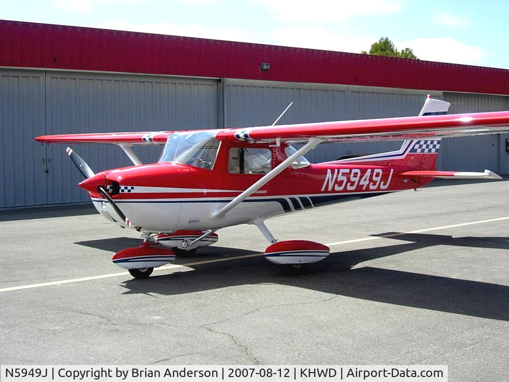 N5949J, 1973 Cessna A150L Aerobat C/N A1500401, 1973 A150L Aerobat restored in original factory colors