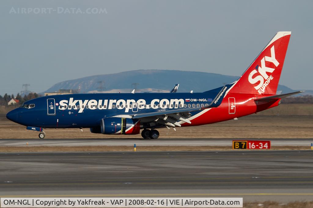 OM-NGL, 2007 Boeing 737-76N C/N 34757, Sky Europe Boeing 737-700