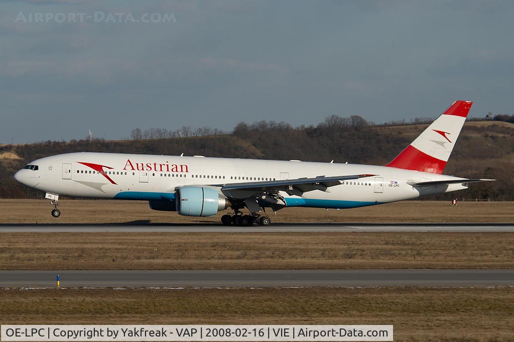 OE-LPC, 2002 Boeing 777-2Z9/ER C/N 29313, Austrian Airlines Boeing 777-200