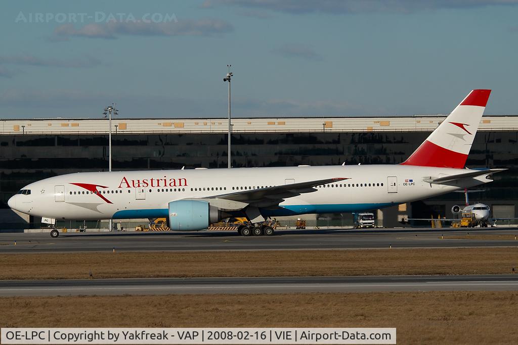 OE-LPC, 2002 Boeing 777-2Z9/ER C/N 29313, Austrian Airlines Boeing 777-200