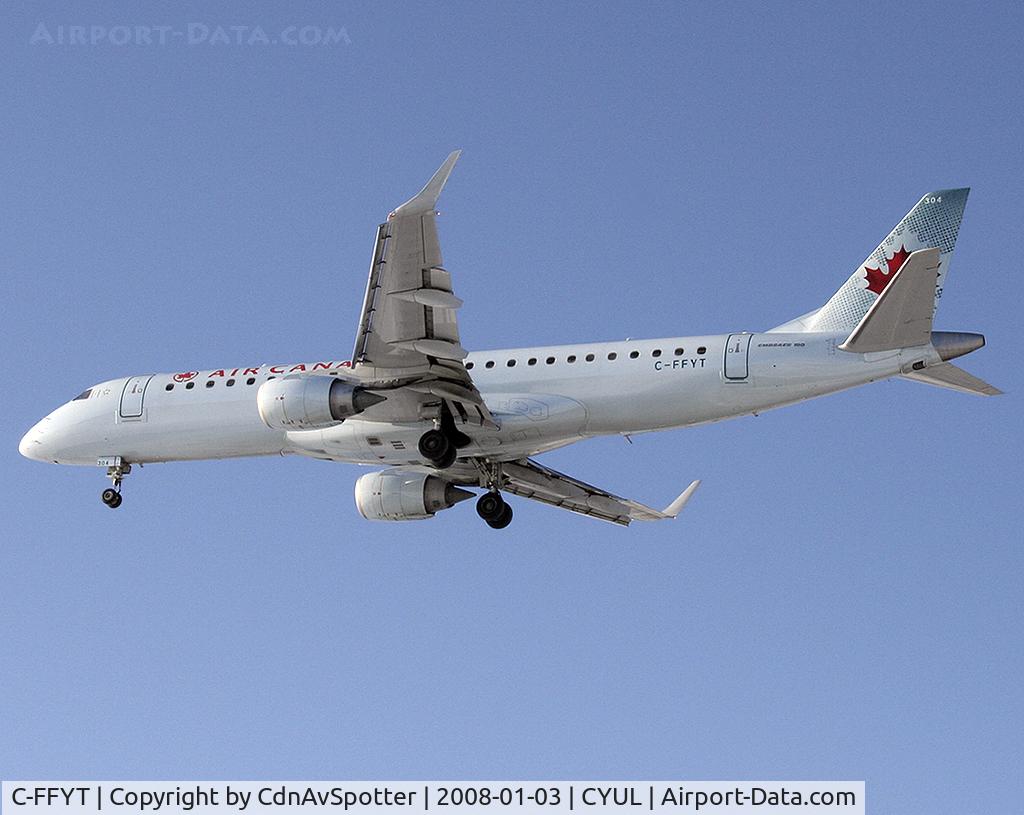 C-FFYT, 2005 Embraer 190AR (ERJ-190-100IGW) C/N 19000018, On final for Rwy 24R
