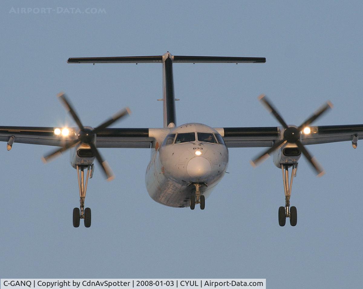 C-GANQ, 1988 De Havilland Canada DHC-8-102 Dash 8 C/N 096, On final for Rwy 24R