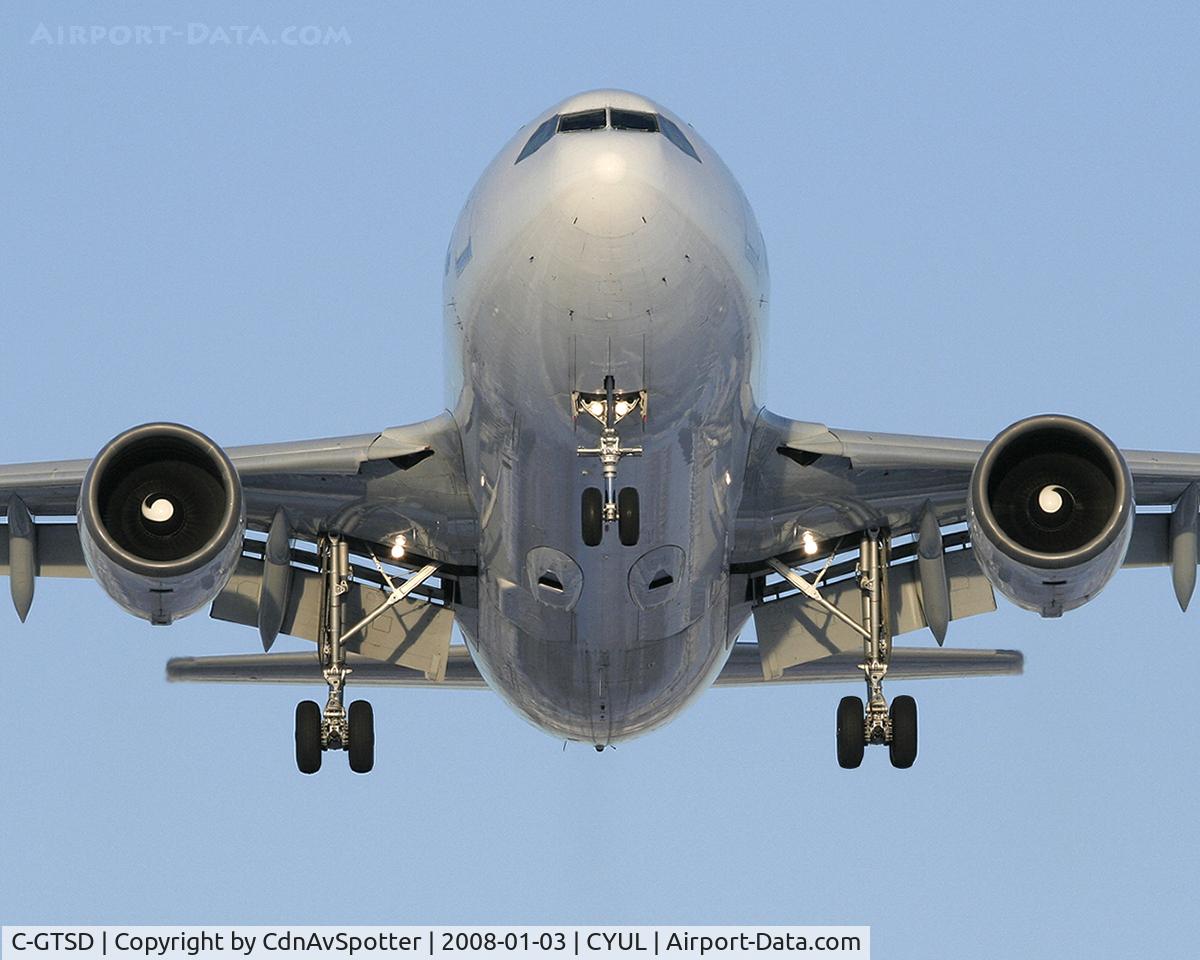 C-GTSD, 1990 Airbus A310-304 C/N 547, Air Transat A310 arriving from Mexico