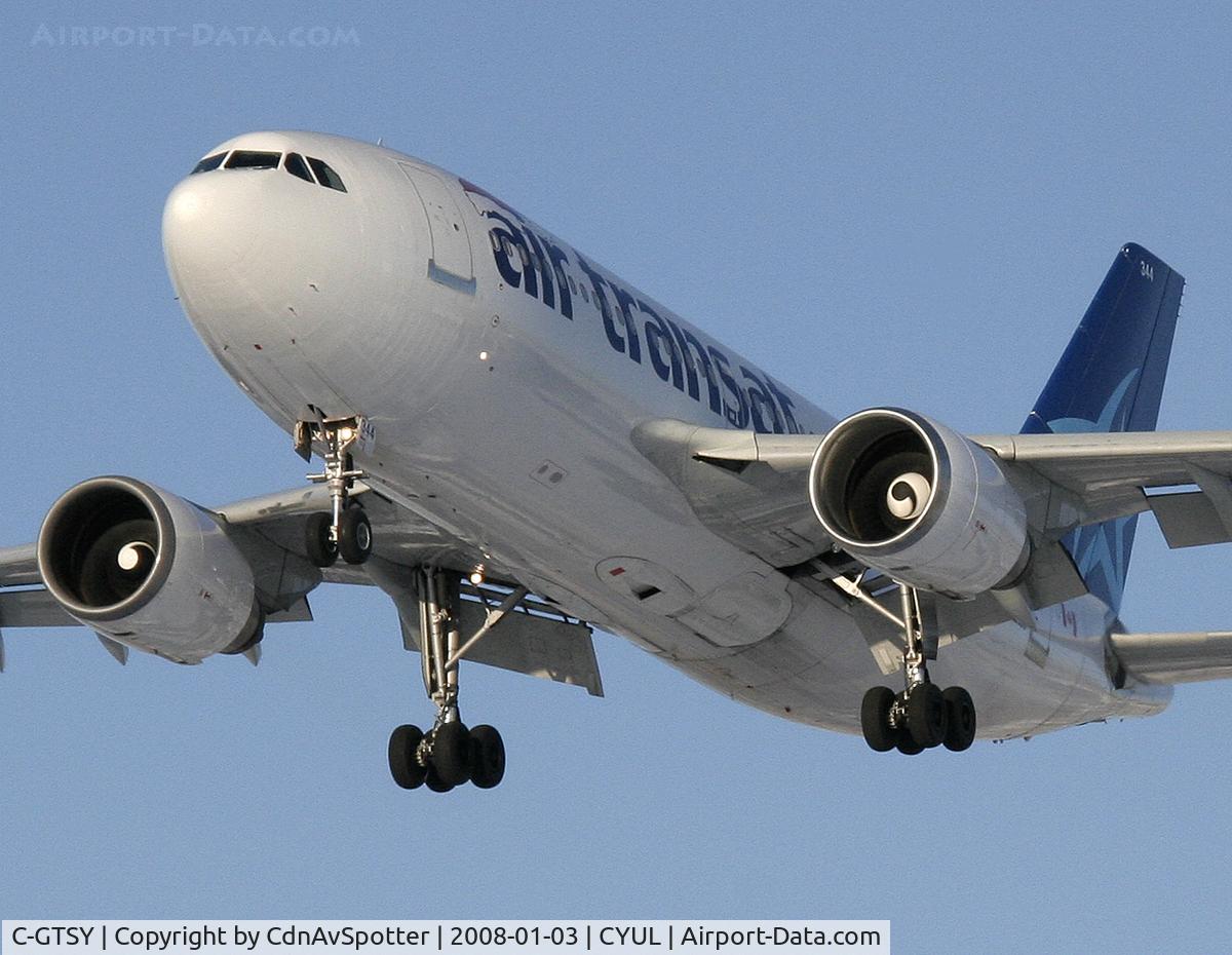 C-GTSY, 1988 Airbus A310-304 C/N 447, Air Transat A310 arriving from MMZH Ixtapa Mexico