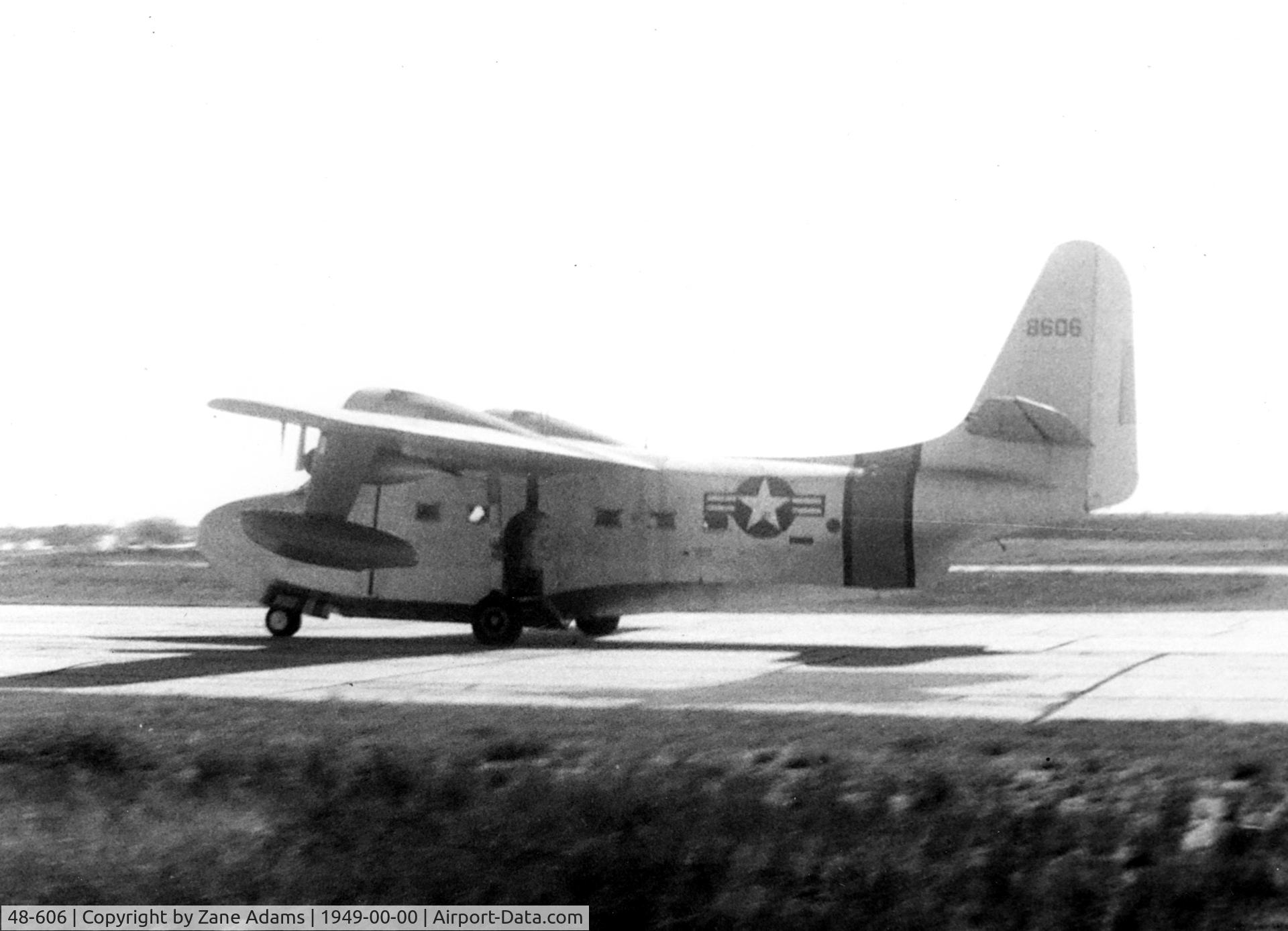 48-606, Grumman SA-16A Albatross C/N G-24, SA-16A at Lowry AFB - Denver, CO - this airplane was transfered Taiwan AF  as 11021; shot down Jan 9, 1966 by Chinese AF MiGs whilst on rescue mission (transporting defectors)