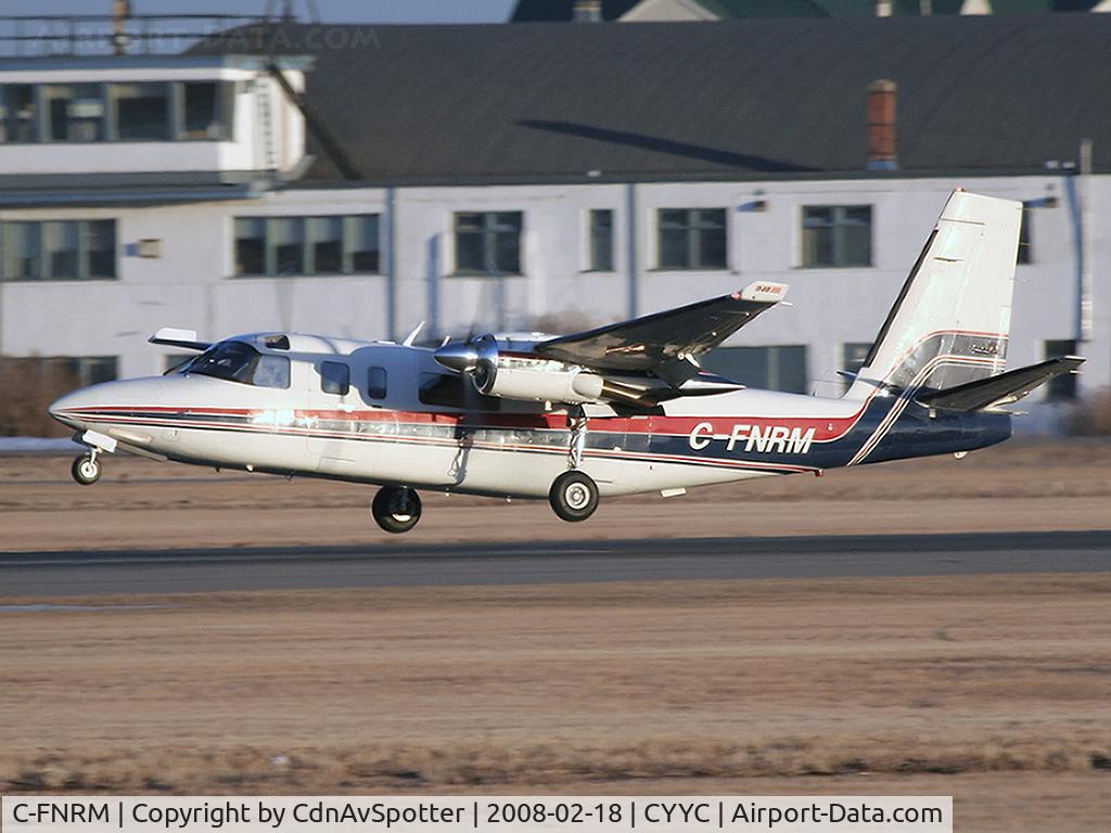 C-FNRM, 1981 Gulfstream 690C C/N 11692, Seconds from landing on Rwy 34