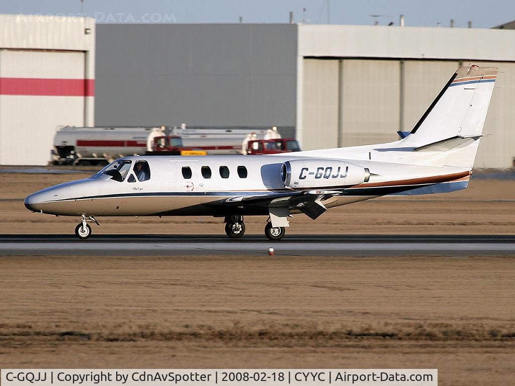 C-GQJJ, 1975 Cessna 501 Citation I/SP C/N 501-0236, Alta Flight Charters Cessna 501 arriving from Scottsdale, AZ on Rwy 34