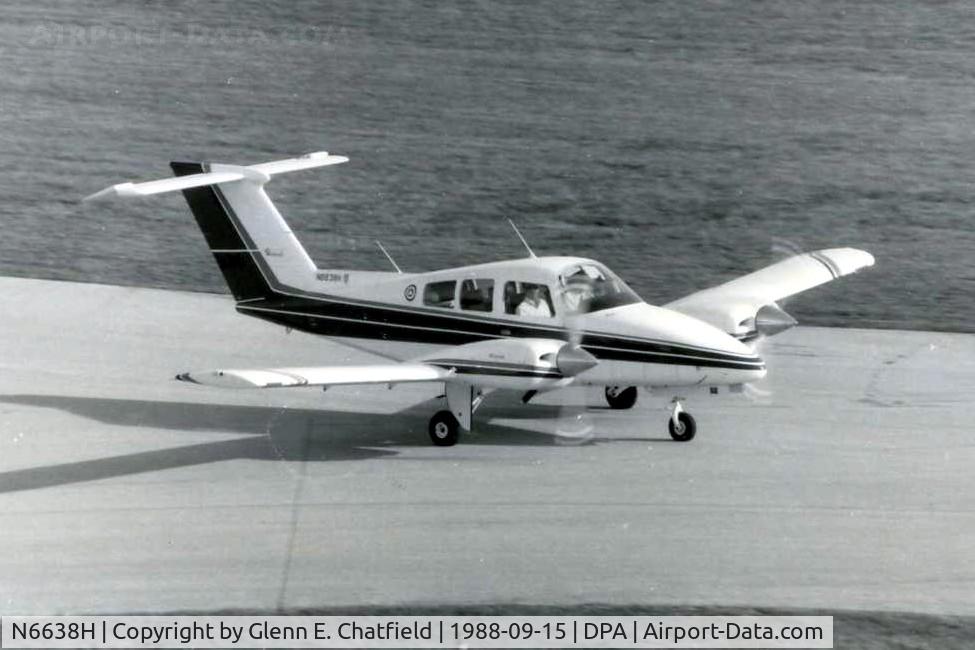 N6638H, 1979 Beech 76 Duchess C/N ME-266, Photo taken for aircraft recognition training.
