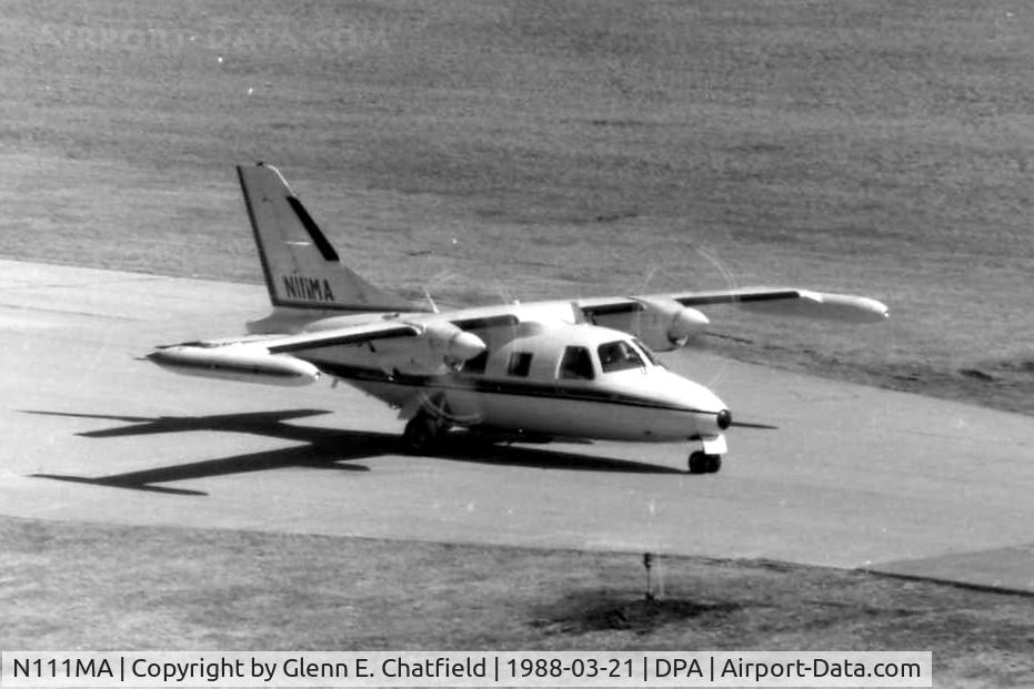 N111MA, 1970 Mitsubishi MU-2B-20 C/N 190, Photo taken for aircraft recognition training.  Ex-N111MA, Mitsubishi MU2