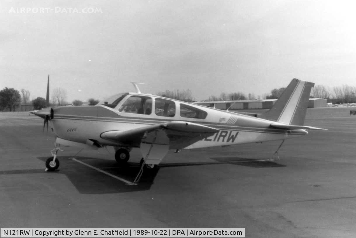 N121RW, 1970 Beech F33A Bonanza C/N CE-296, Photo taken for aircraft recognition training.